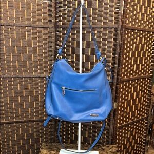 Montaña West Blue Leather Shoulder or crossbody Bag